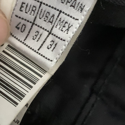 Zara black pants unisex, size 31, made in Spain