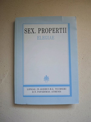 Sex. Propertii Elegiae книги I-V като нови