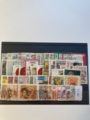 German stamps used complete series 1977-78
