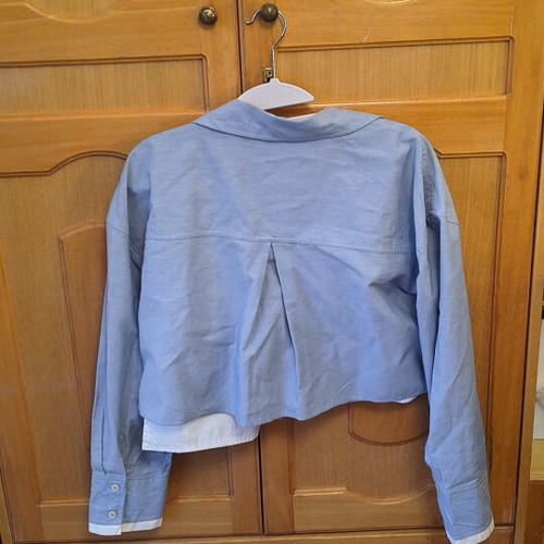 Zara turquoise crop jacket new, size M
