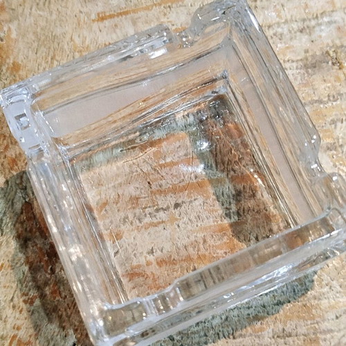 Beyer Bleikristall Germany square ashtray like new