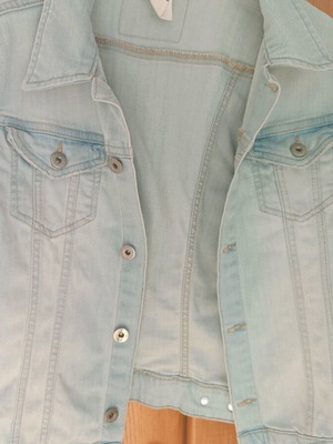 Denim women's short jacket H&M like new, spring
