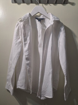 Polo Ralph Lauren linen white shirt for boy size 6 like new