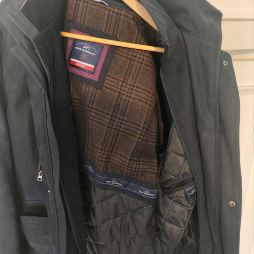 Suede jacket New Company used, black and blue, size M