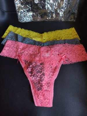 Women's lingerie set 3 pieces new, multicolor, size M