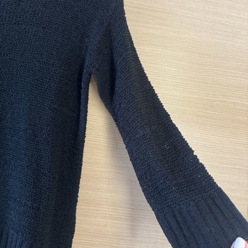 H&M black open-knit sweater, size S