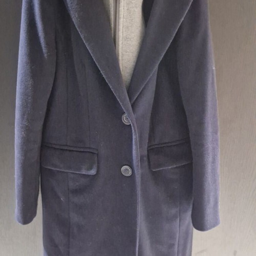 BSB wool coat like new with detachable gray jacket, blue