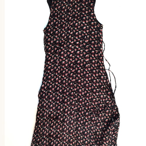 Oltre floral black sleeveless dress used, size S
