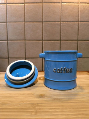 Ceramic coffee container like new
