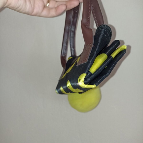 Origami Foldable Waterproof Handbag with Duck Print and Keychain like New