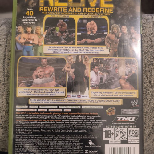 Legend of Wrestle Mania Xbox 360 like new fighting game