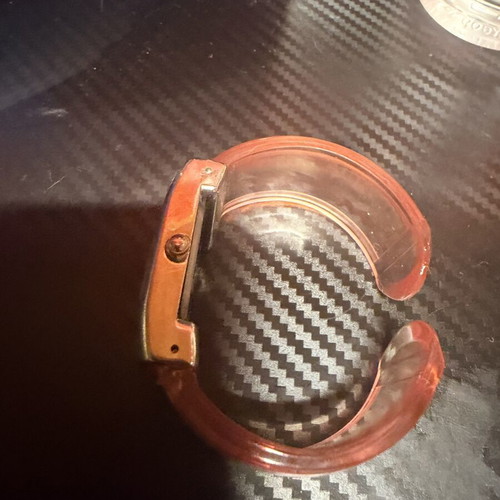 Ik watch with plexiglass strap used, battery needed