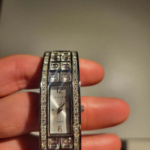 Elite women's watch like new with decorative stones