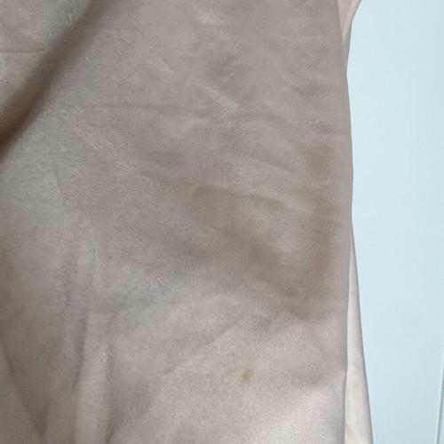 Anna Riska silk women's top size 42 used, pink beige faded apple