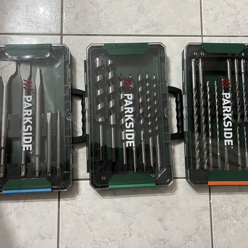 Parkside drill bit set new for concrete and wood