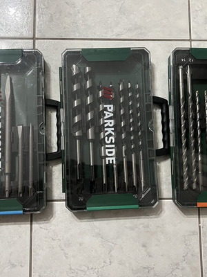 Σετ τρυπάνια Parkside καινούργια για μπετό και ξύλο