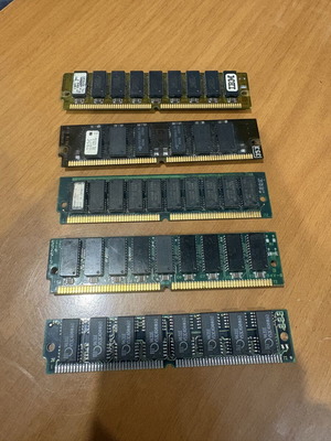 IBM SIMM RAM μνήμες, πακέτο 5 τεμαχίων 72-pin