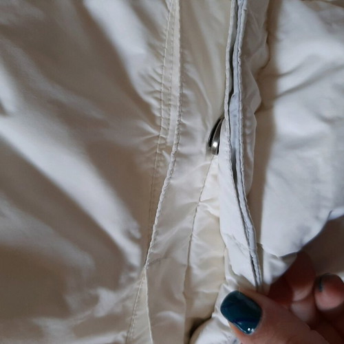 Vintage women's snow jacket medium like new, white and gray