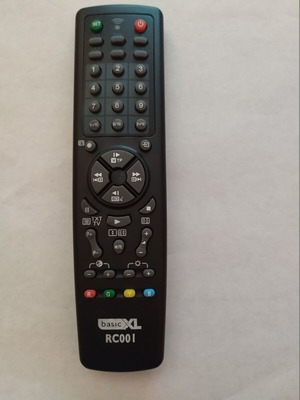 Remote Control Universal Basic XL Black BXL-RC001 new, TV/DVD/Satellite