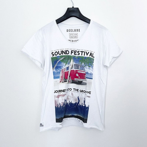 Deeluxe T-shirt short sleeve Medium like new, white