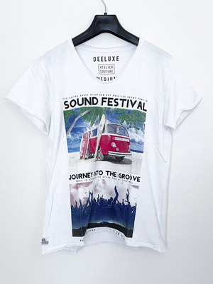 Deeluxe T-shirt short sleeve Medium like new, white