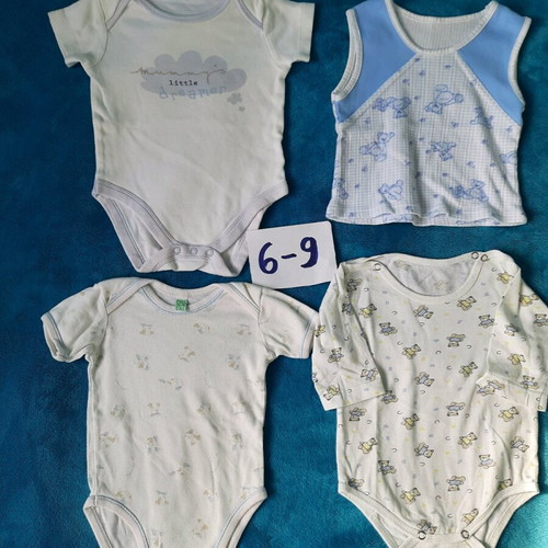 Baby clothes used, pack of 44 for boy 6-9 months size 74 cm