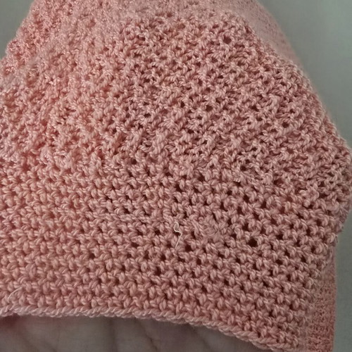 Handmade pink knitted sweater used, size S