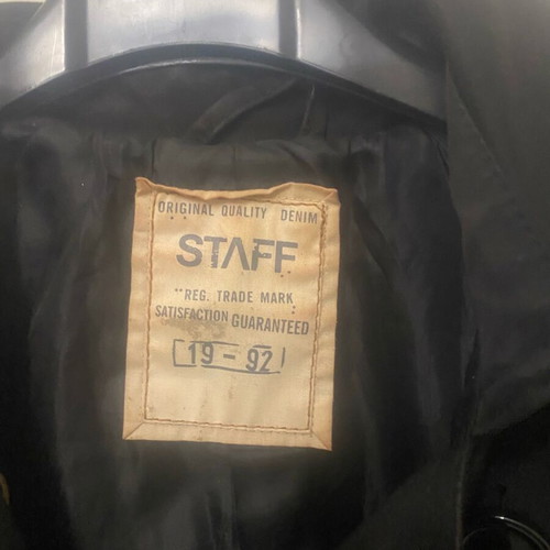 Staff trench coat S black like new
