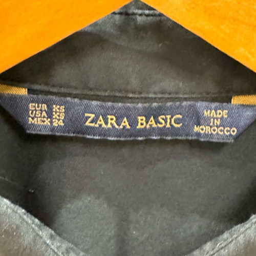 Zara shirt used, black, size XS