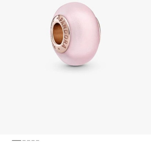 Pandora Murano pink matte charm ALE MET