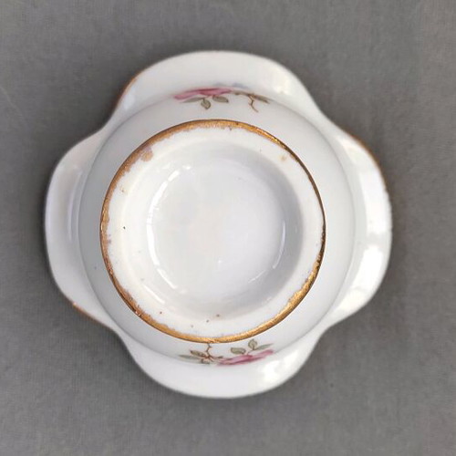 Small Bavarian porcelain bowl used, 1950s vintage