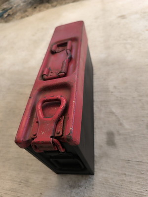 Στρατιωτικό μεταλλικό κουτί ammo box μεταχειρισμένο, vintage συλλεκτικό