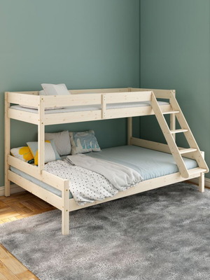 Wooden bunk bed