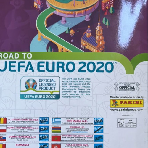 Panini Road to Euro 2020 Album new