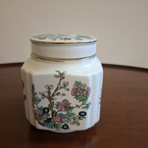 Vintage porcelain storage jar ginger jar tea caddy like new