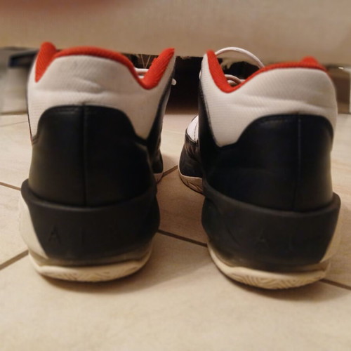 Air Jordan athletic shoes size 45 used for basketball and gym