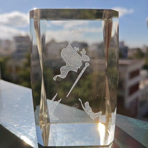 Johnnie Walker decorative figure used, 3D transparent design