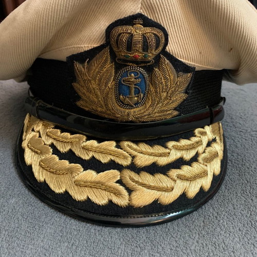 Greek Navy officer's peaked cap, 1960s