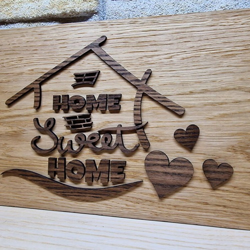 Wooden Home Sweet Home sign new, wall decoration