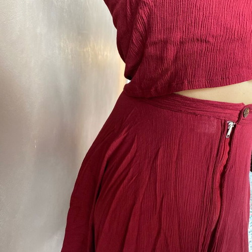 Skirt and blouse set lightly worn