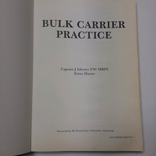 Bulk Carrier Practice book used with cover damage