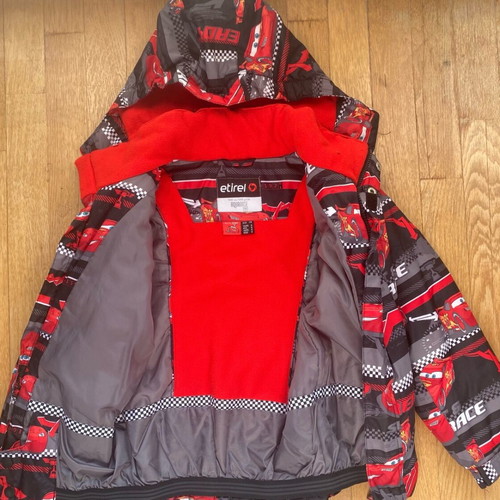 Etirel Macqueen waterproof jacket for boy 8 years like new, red