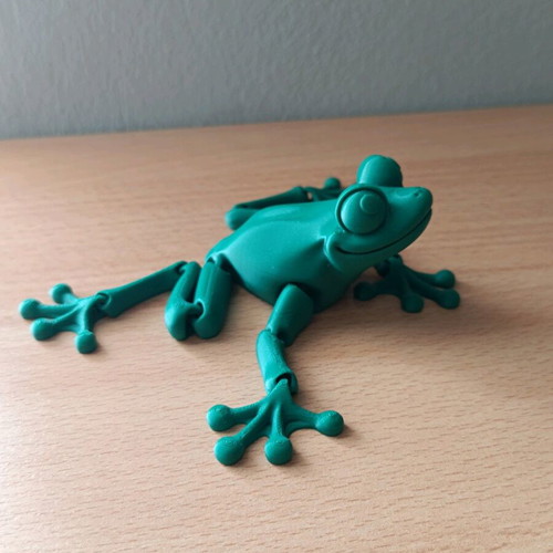 Articulated frog new, 3D printed, PLA material