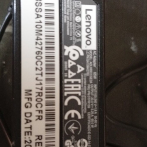 Lenovo laptop power adapter 20A-3.25a used