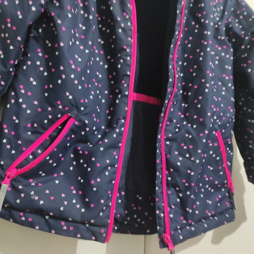 H&M girls' jacket 9-10 years 140 cm like new, blue and pink