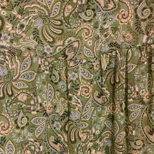 Stradivarius boho dress like new, green multicolor, size M