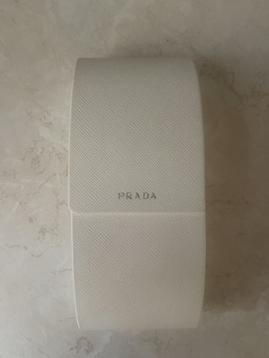 Prada glasses case white hard like new