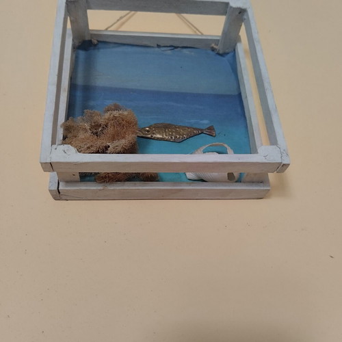 Handmade wall decor with sea theme like new