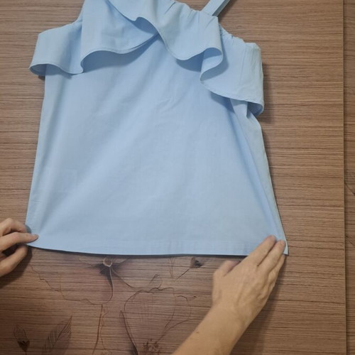 Mexx sleeveless blouse for girls like new, size 152 cm, blue