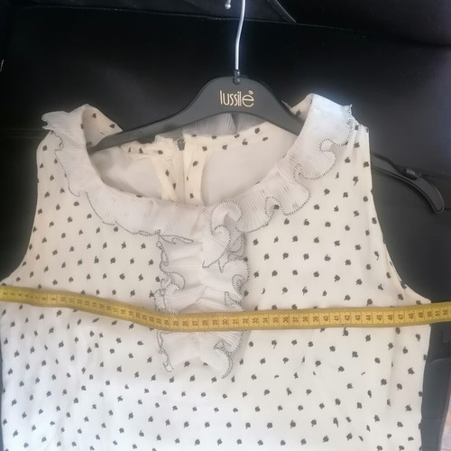 Vintage white sewn summer dress used
